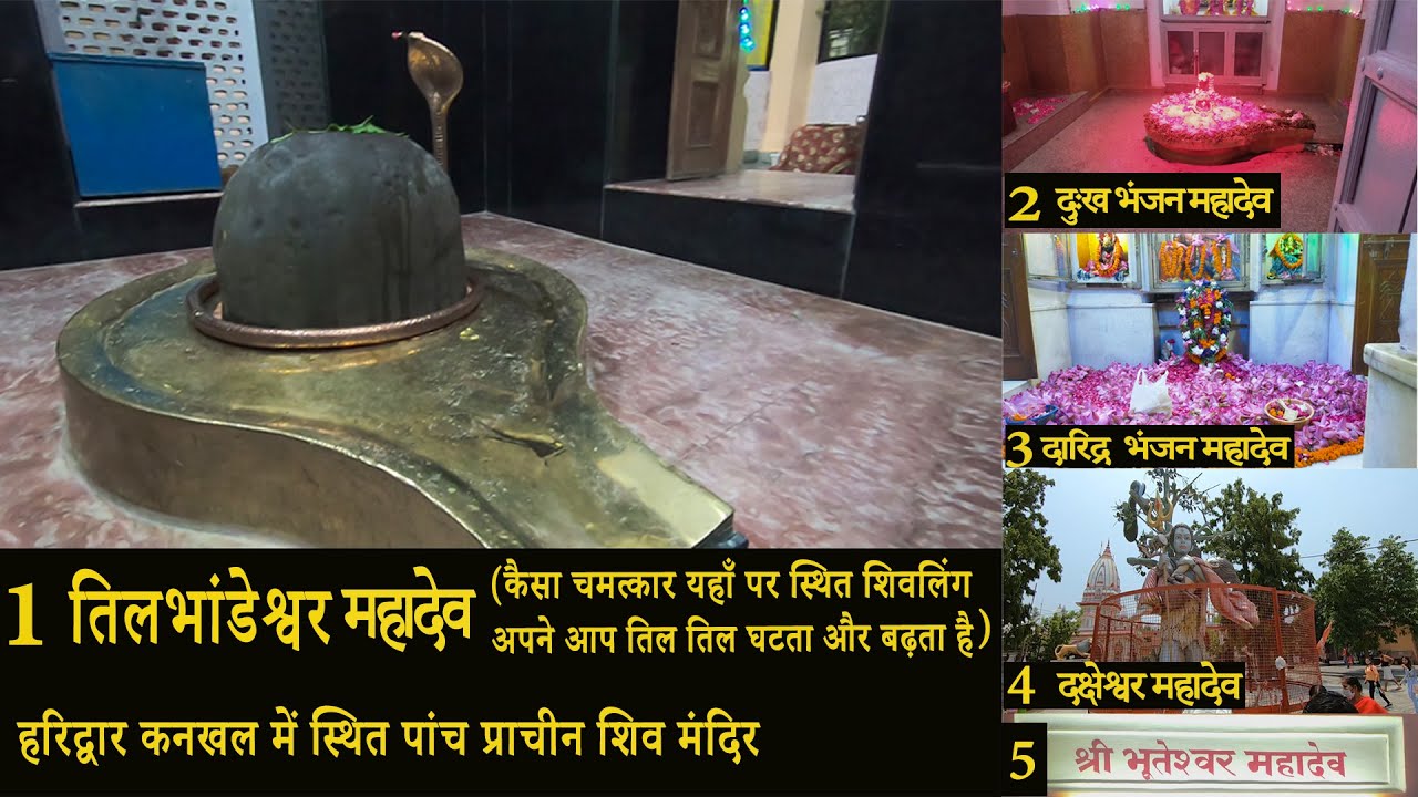 हरिद्वार कनखल में स दक्ष के समय के पांच प्राचीन शिवालय/tilbhandeshwar/tilbhandeshwar mandir haridwar