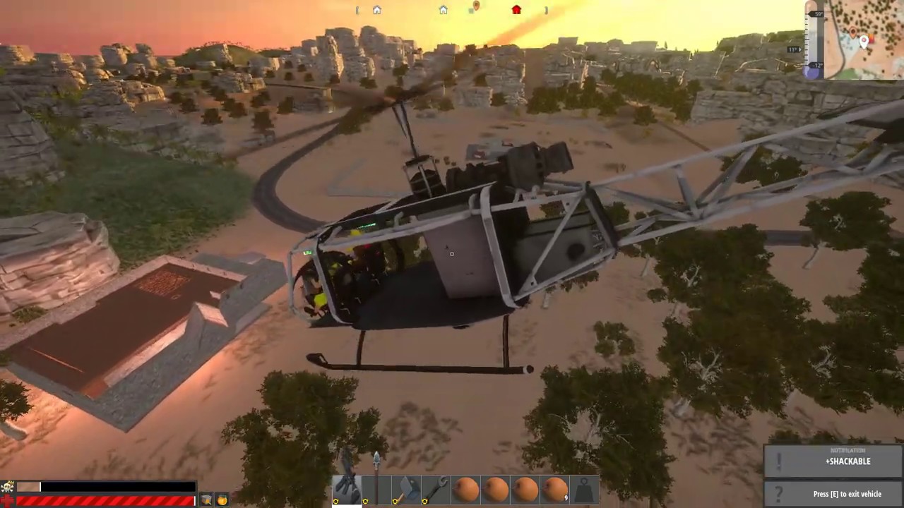 Hurtworld V2 - Crazy Raid with Helicopter!