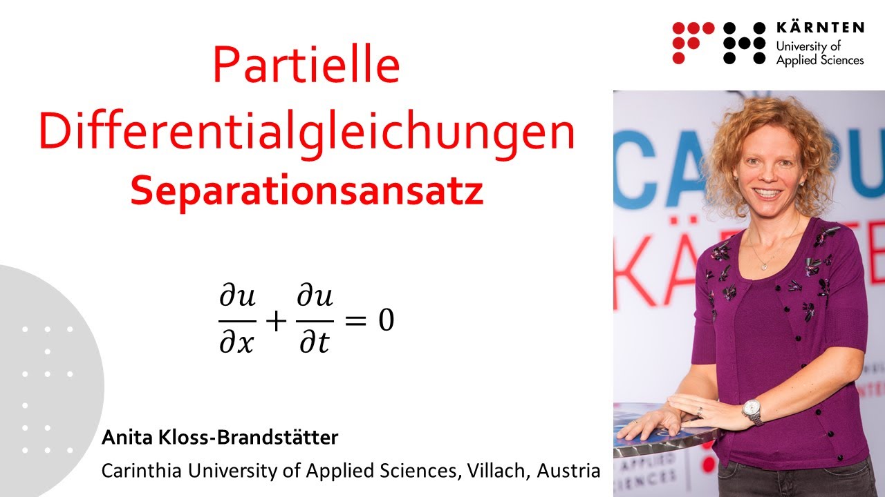 Partielle Differentialgleichungen: Separationsansatz