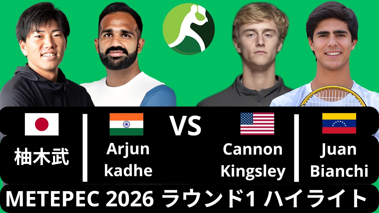 Takeru Yuzuki 柚木武 & Arjun Kadhe vs Cannon Kingsley & Juan Bianchi - Metepec 2026 ラウンド1 ハイライト