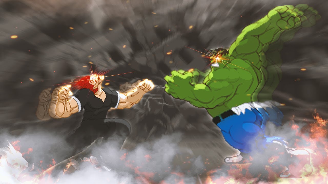 Yujiro Hanma vs Hulk. Baki the Grappler vs Marvel. Anime MUGEN Multiverse
