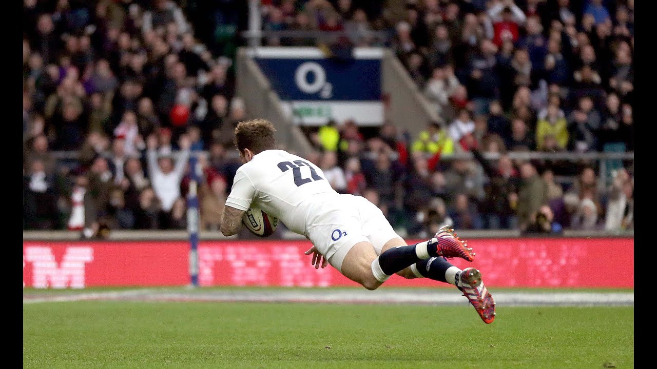 Danny Cipriani immediate impact try,  England v Italy, 14th Feb 2015