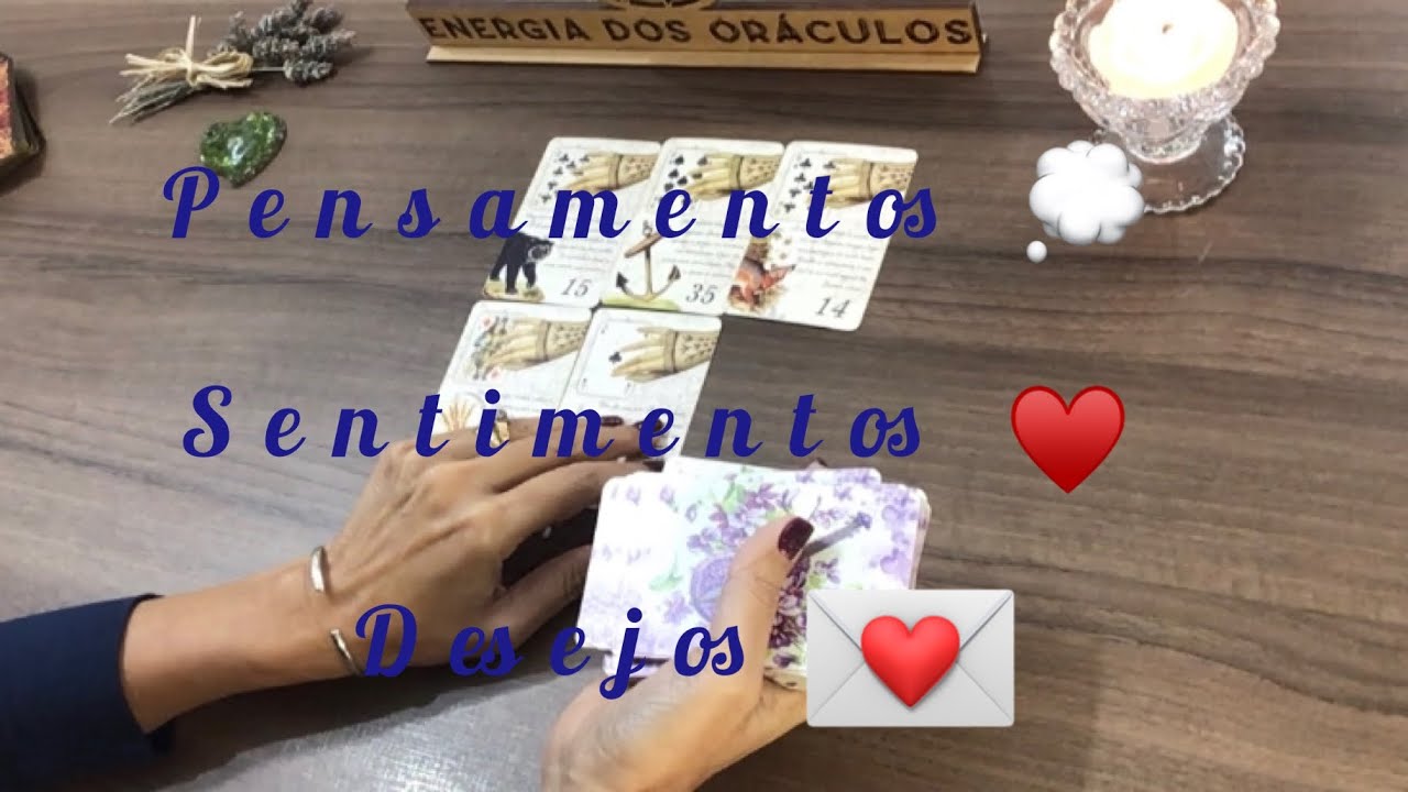 Quais pensamentos, sentimentos e desejos desperto nele(a) hoje?! #Tarô 💭💕😍