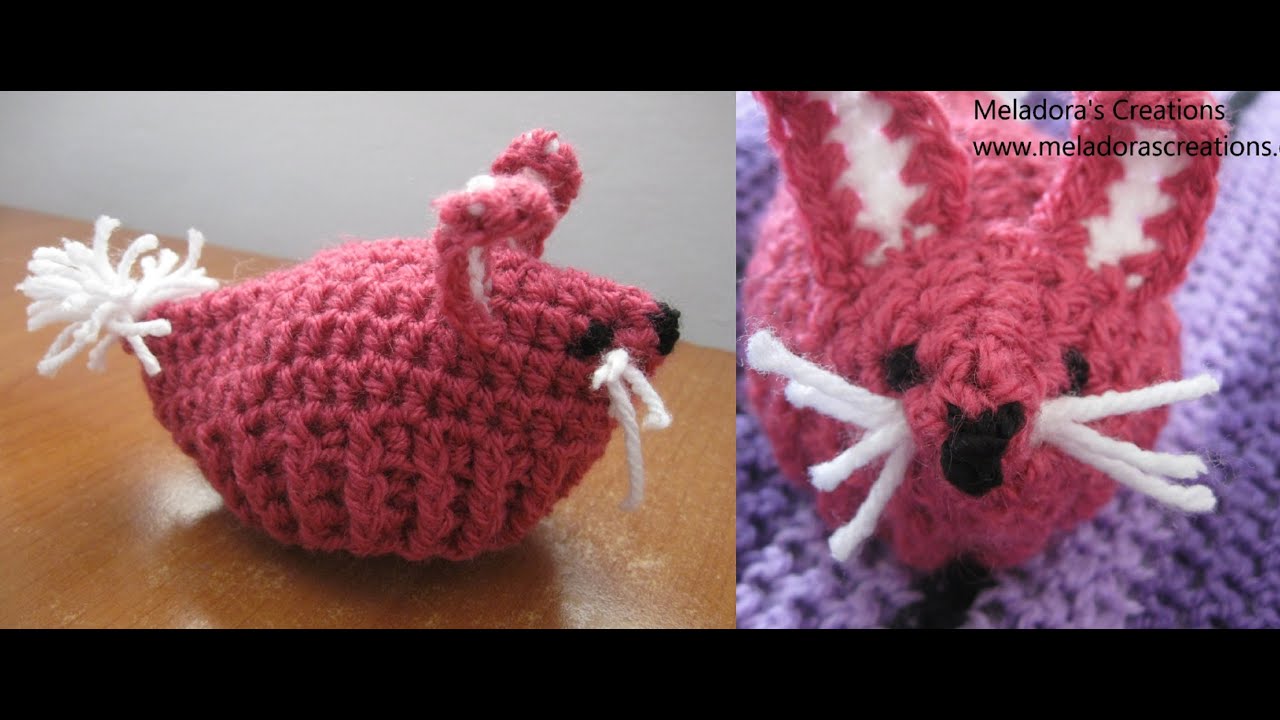 Easter Bunny Egg Cozy - Easter Crochet Tutorial -  Egg Cozy Crochet Pattern - LEFT