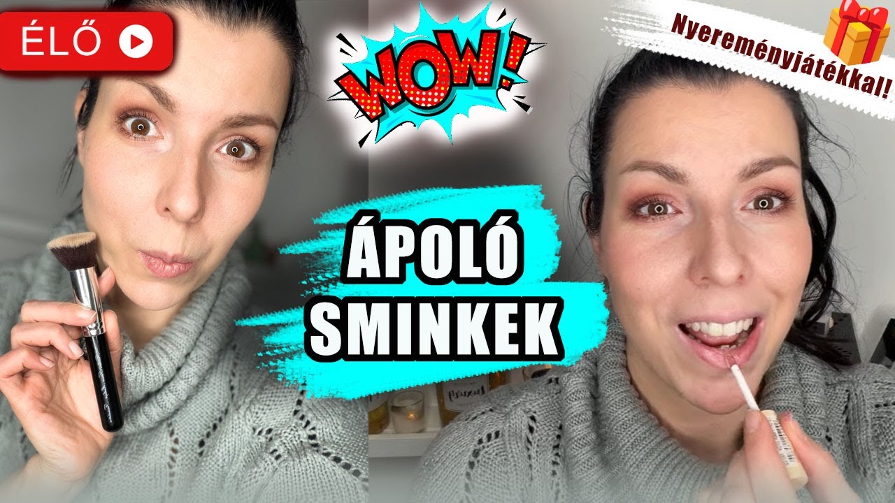 🔴 ÉLŐBEN: ÁPOLÓ, REGENERÁLÓ SMINKEK | Nyereményjátékkal 🎁