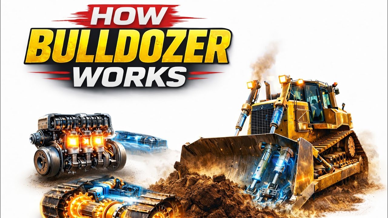 How A Bulldozer Works | Engineering Behind A Bulldozer