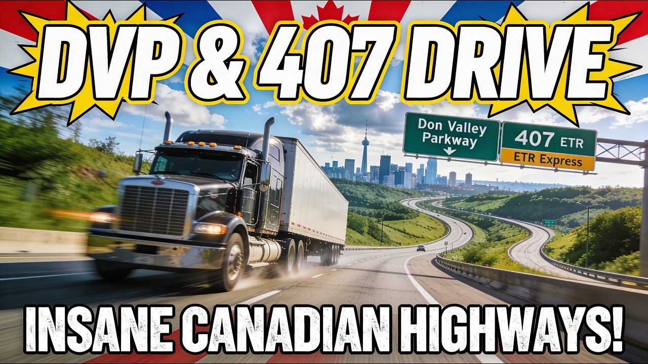 Driving on Don Valley Parkway and 407 Express | Canada