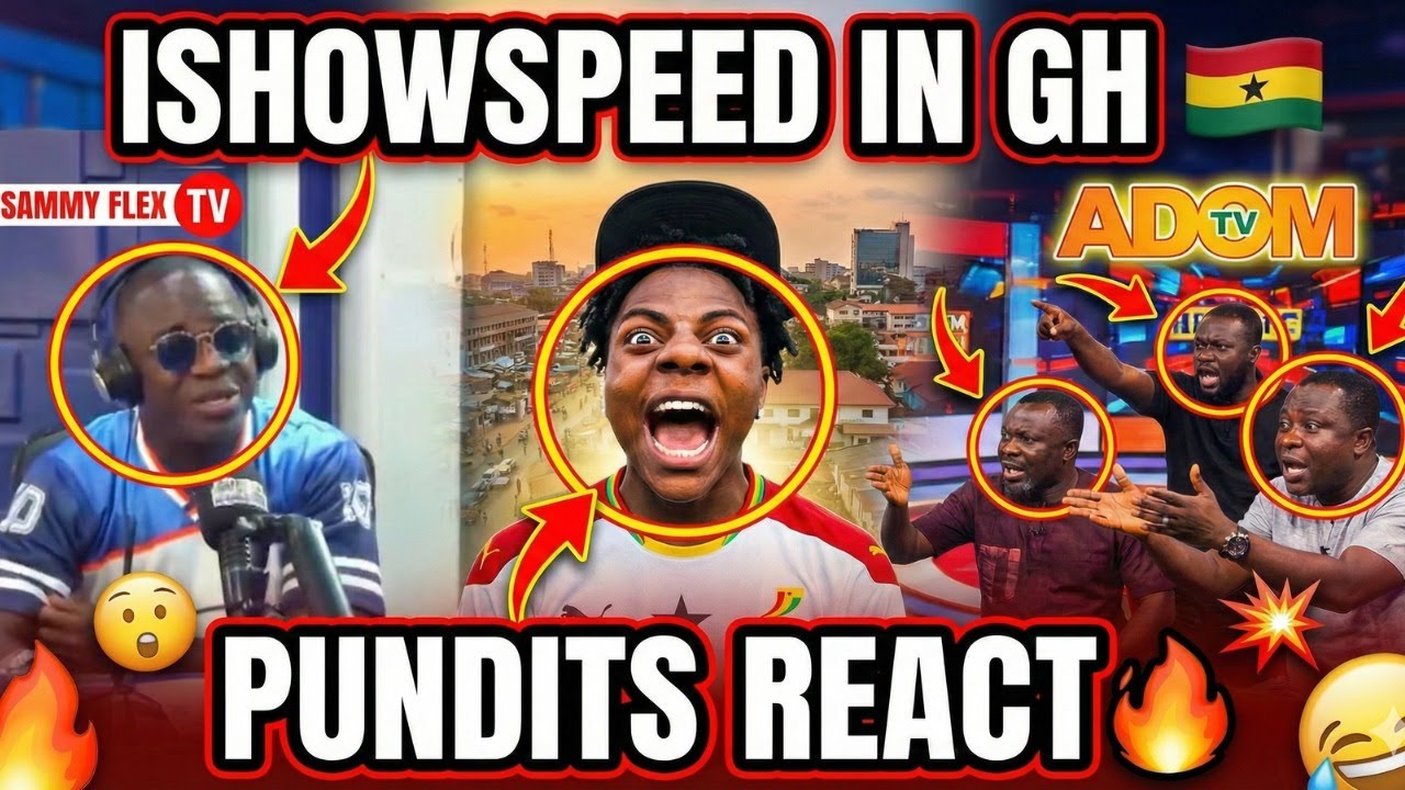 Reviews of IShowspeed in Ghana: Pundits Descend on Sammy Flex & Adom TV Pundits