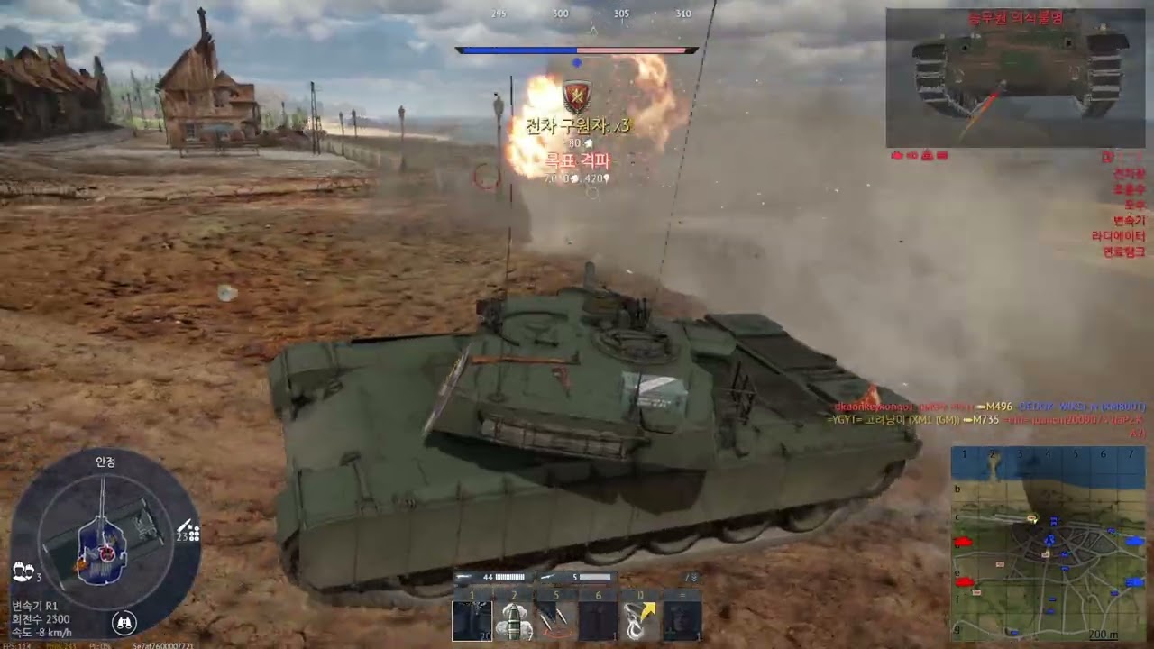 Little M1 Tank [워썬더 플레이 영상] |노르망디