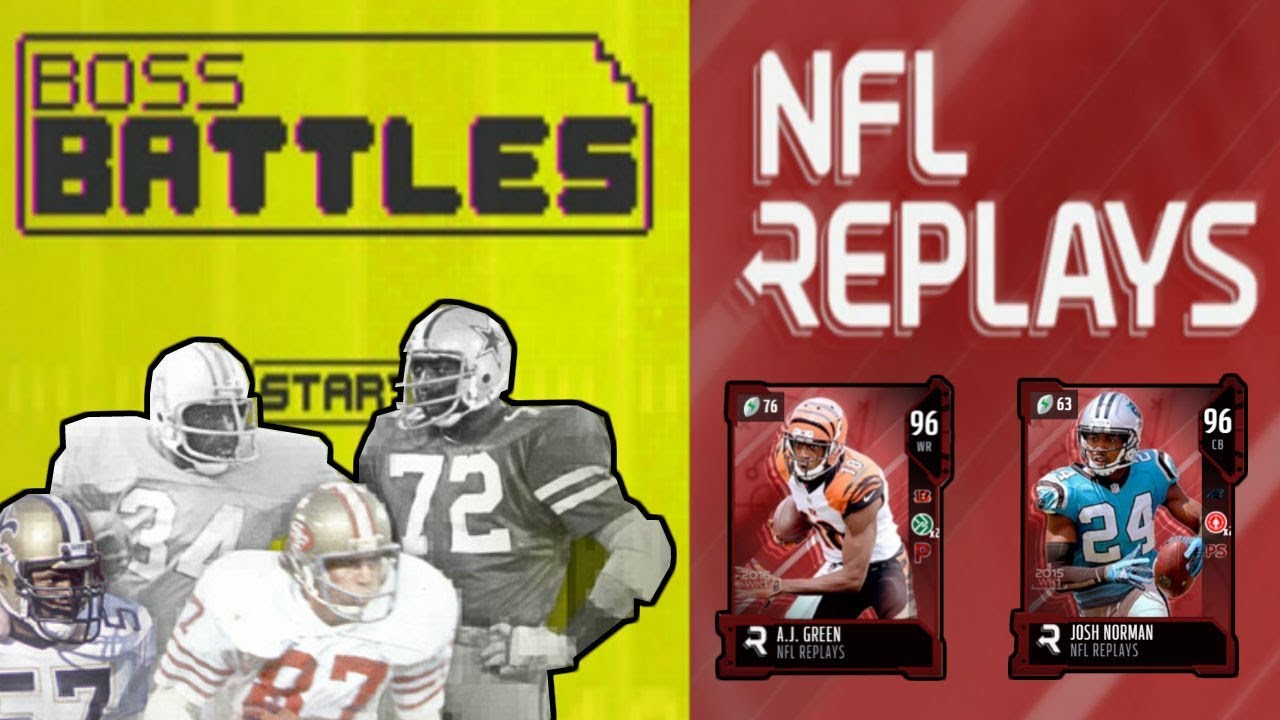 BOSS BATTLES AND NFL REPLAYS PROMO BREAKDOWN! FREE 99 OVERALL PLAYERS! | MUT 18 |