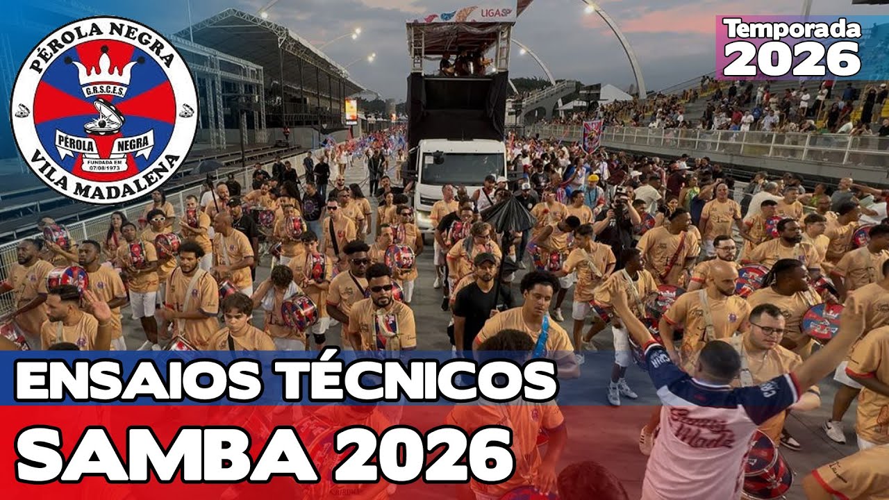 PÉROLA NEGRA 2026 - 4K | ENSAIO TÉCNICO - LARGADA E PISTA | SAMBA AO VIVO #ETSP26