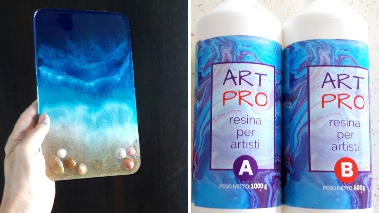 RESINPRO FRANCE - résine epoxy plage et océan - débuter avec la résine - Resin art