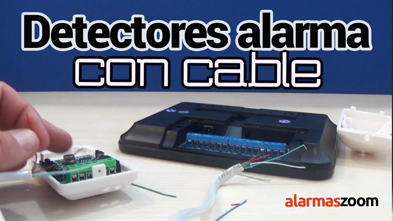 🔻Como instalar detectores de movimiento mediante cable en central de alarma