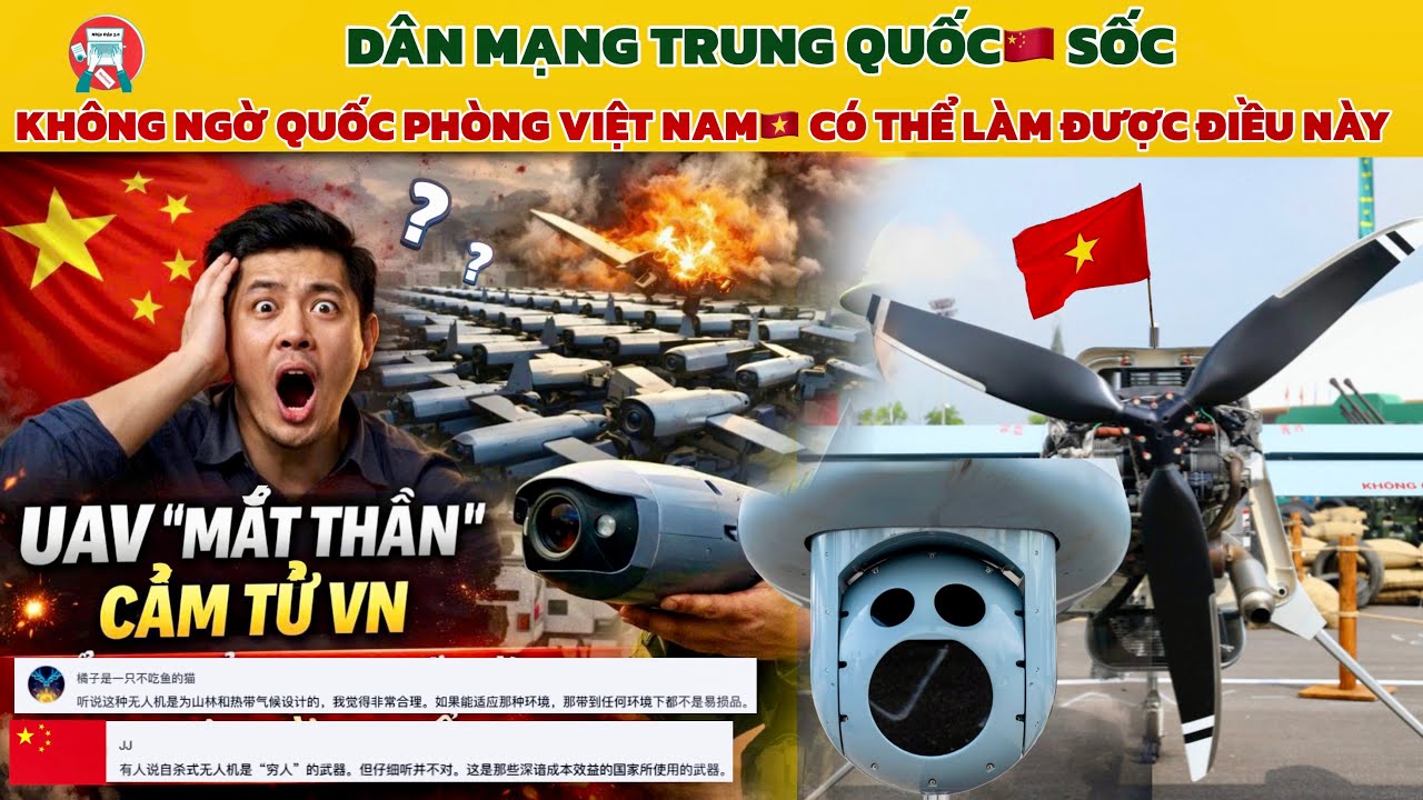 🔥 Dân Mạng Trung Quốc SỐC: UAV “Mắt Thần” Cảm Tử Việt Nam Sản Xuất Quy Mô LỚN Chưa Từng Có