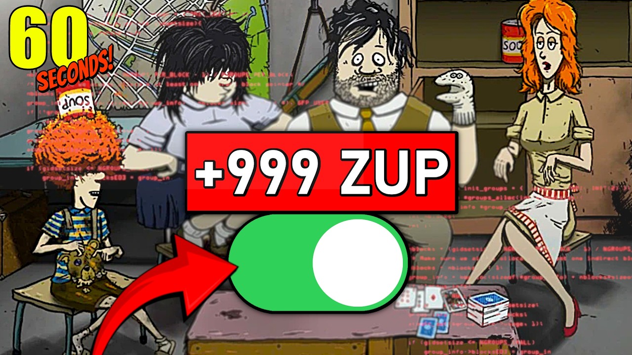 HACKUJE 60 SECONDS i dodaję +999 ZUPY i +999 WODY! 💧🥣