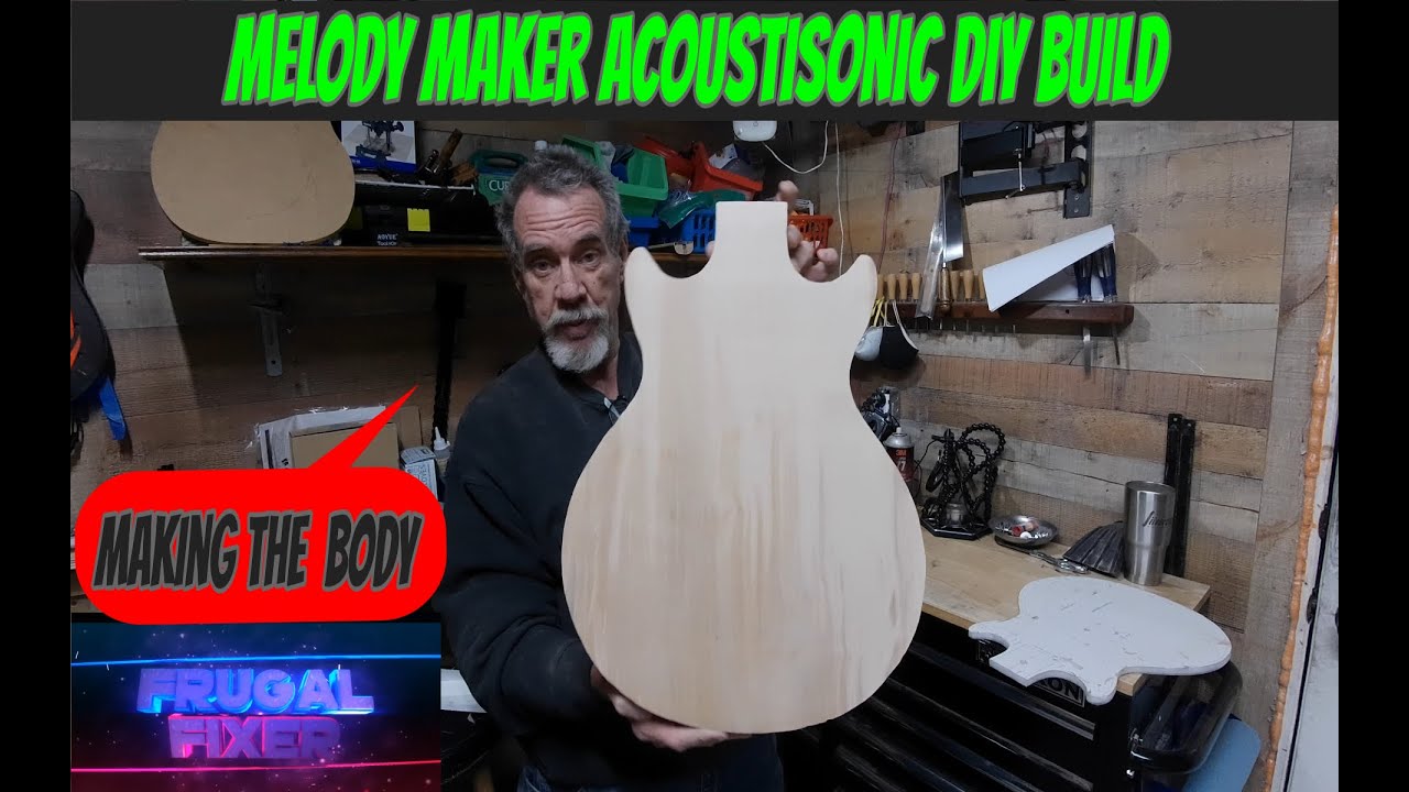 #2 Gibson Melody Maker  Acoustisonic DIY Guitar Build, using the Shopsmith Machine