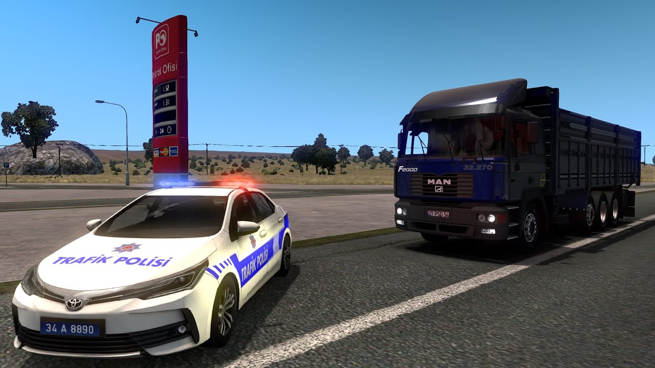 ETS 2 Kamyon Modu - MAN F2000 Kırkayak ile Mardin - Diyarbakır Tomruk taşıyoruz