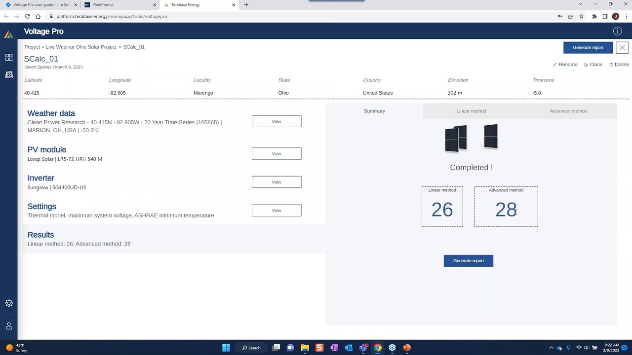 [Webinar]  Maximize string size on your utility-scale PV power plant with PlantPredict's Voltage Pro