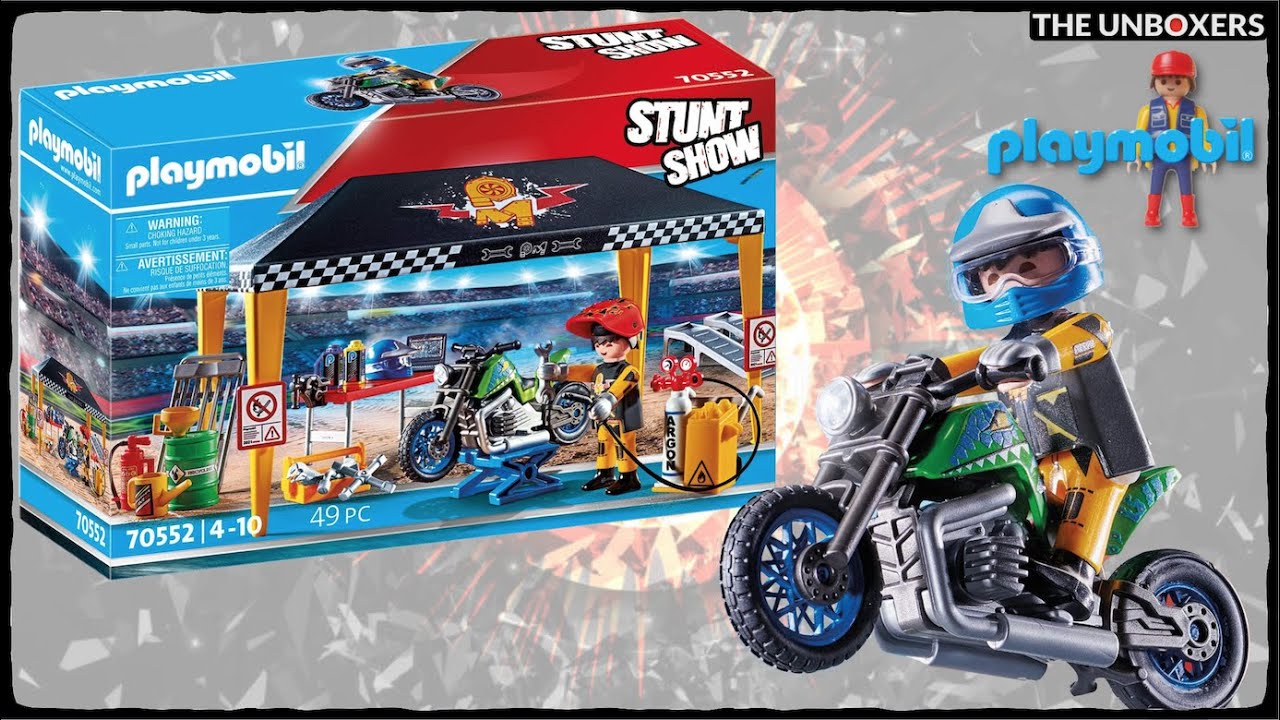 Playmobil Stunt Show Service Tent Unboxing