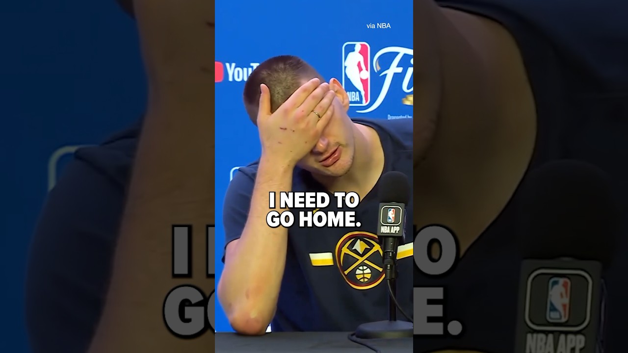 Jokic didn&rsquo;t seem to care about winning the Finals 🤣 #nba #nbafinals #nuggets #jokic