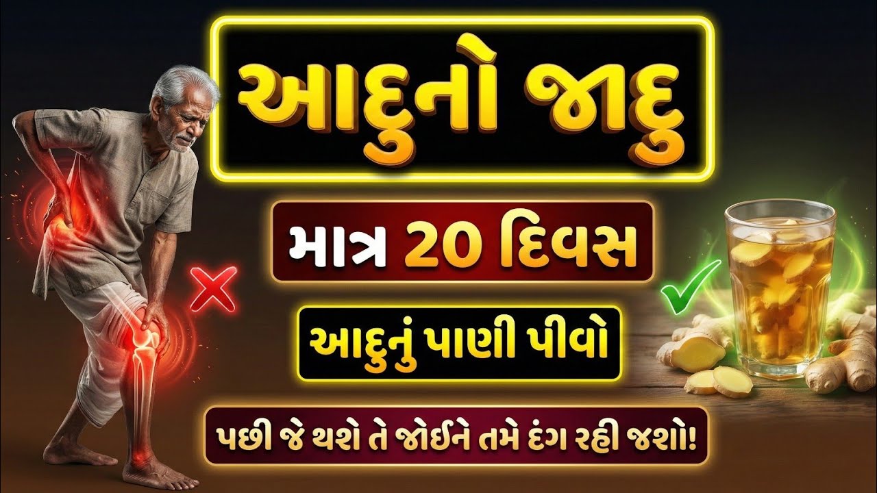 દુઃખાવો બાય બાય! આદૂનો જાદૂ – સાંધાનો, કમરનો, ઘૂંટણનો દુખાવો થશે ગાયબ | Ginger Benefits | Ayurvedic
