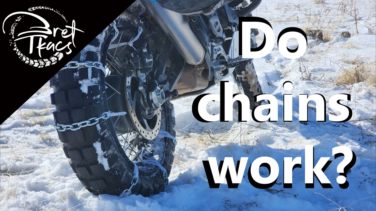Motorcycle snow chains