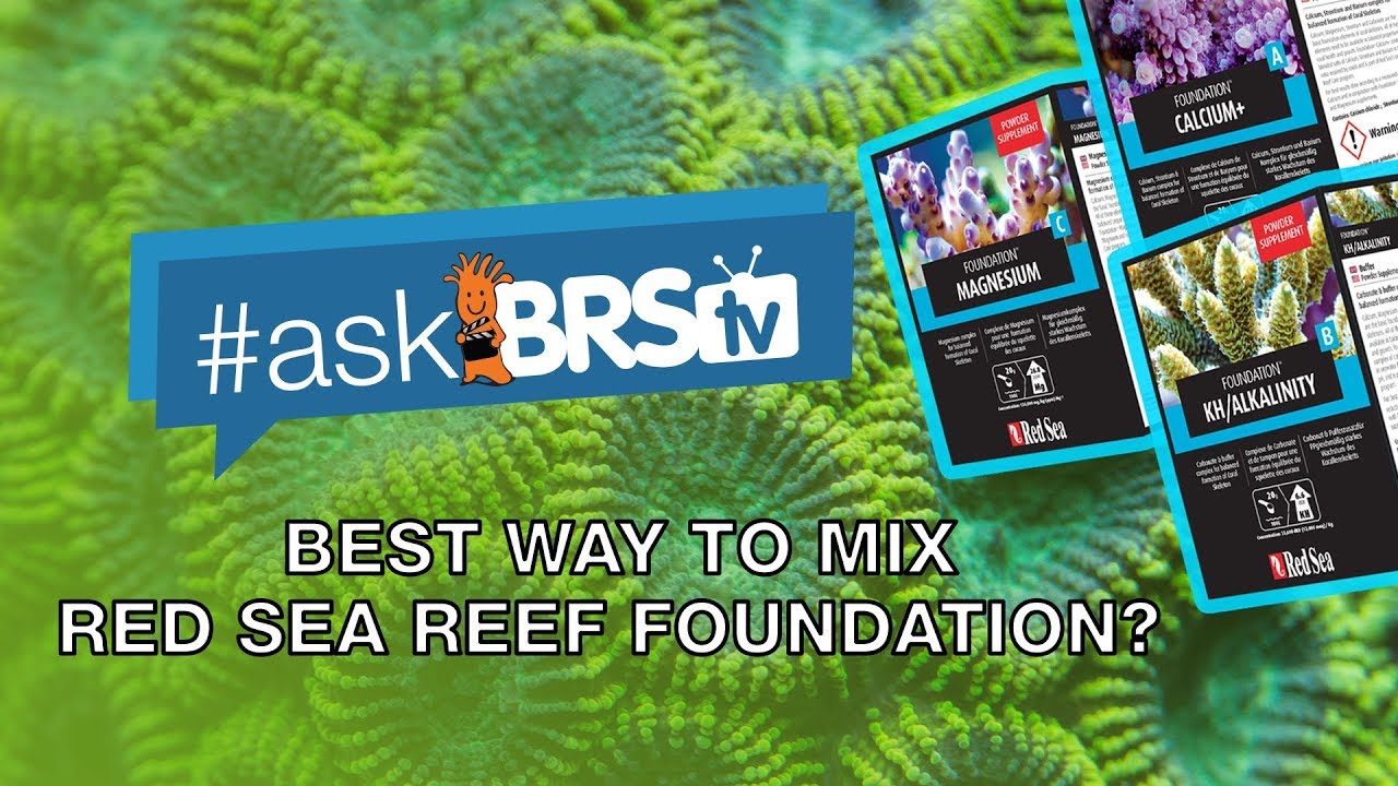 How do I mix Red Sea Reef Foundation A, B, and C equal to premixed solutions? | #AskBRStv