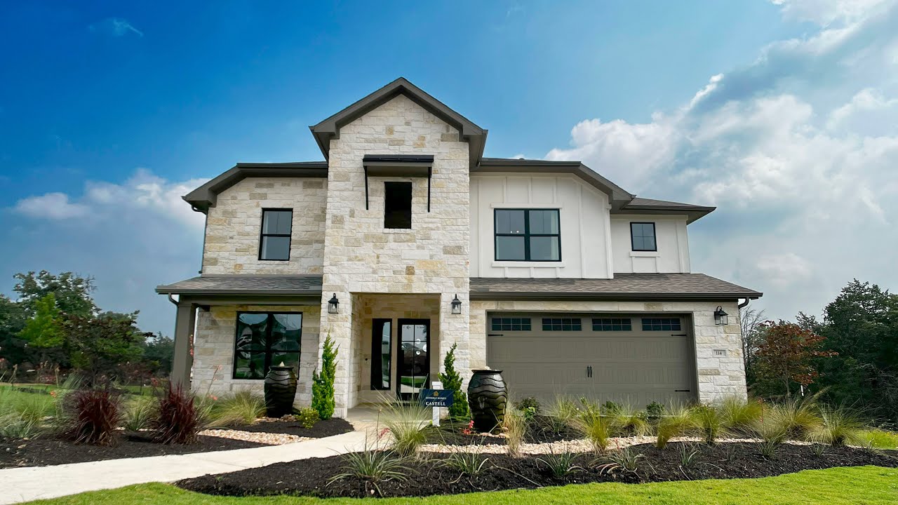 Sitterle Homes - The Colony in Bastrop: Tour the Castell Model Home and The Montreux for sale!