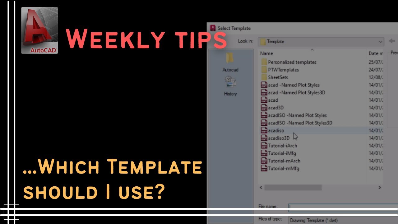 Autocad - Which template should I use (Weekly tip 1)