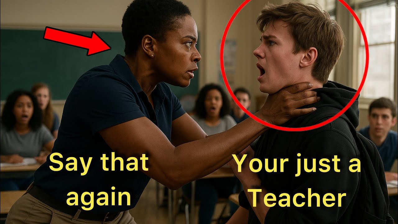 Bully Attacks Black Teacher in Class – Unaware She’s a Former Marine