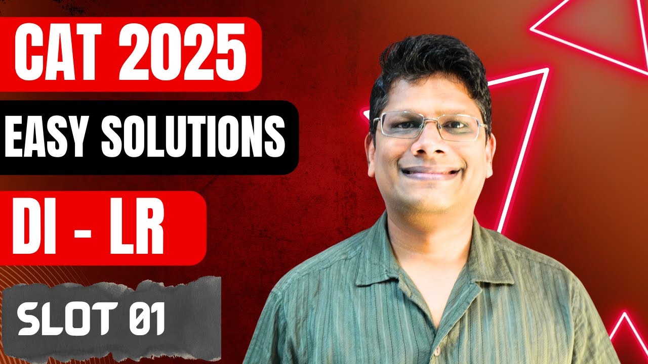 CAT 2025 DI LR Slot 01 | Set 01 | Easy Solution by Anshu Agarwal Sir