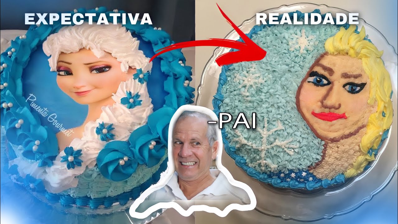 FAZENDO BOLO DE ANIVERSÁRIO DA PRINCESA GELO *Humilhei a Elsa*