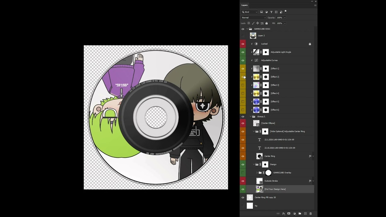 DEMO - MULTI-FORMAT DISC Pack (PSD Asset) by KANOLAB