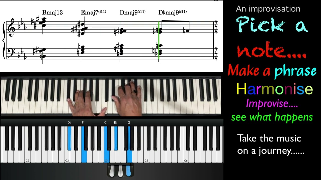 Pick a note, make a phrase, improvise