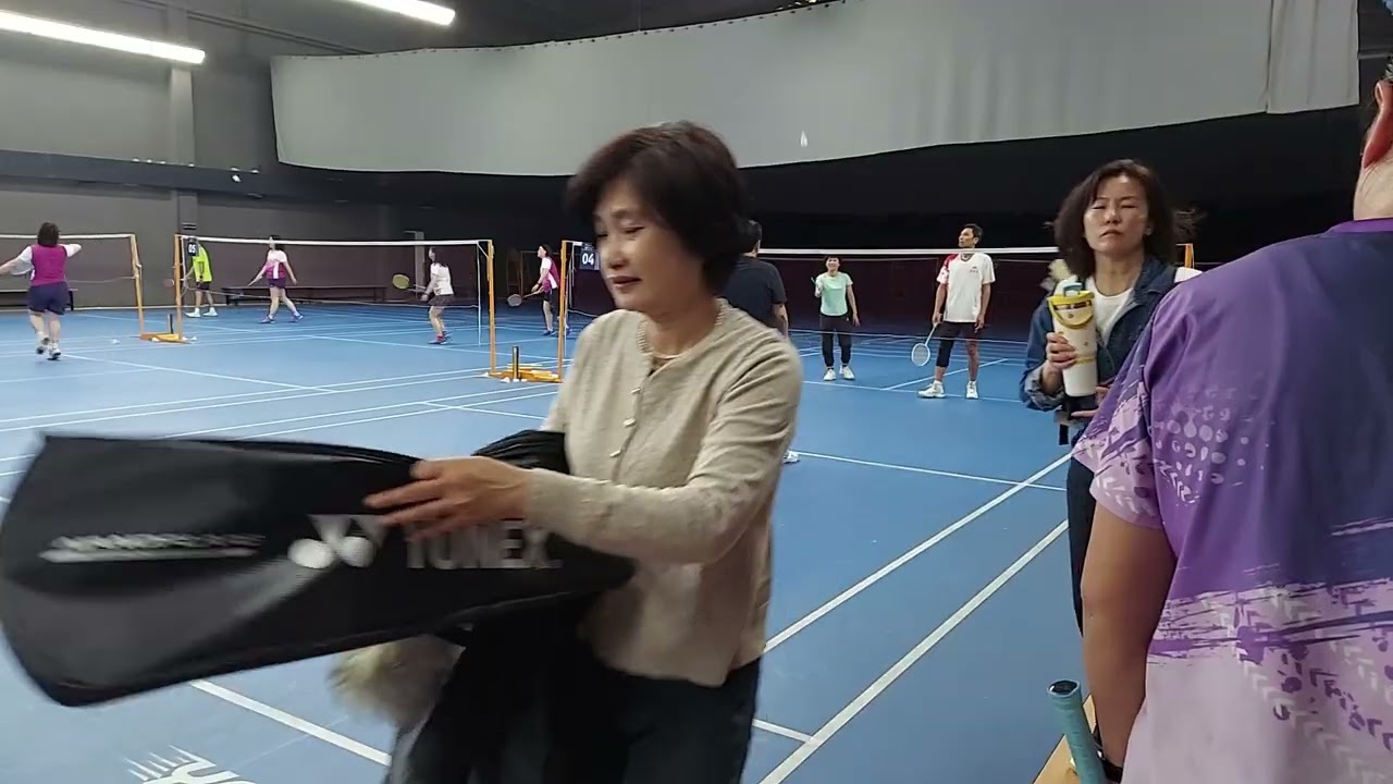 Badminton game, Zhongshan, China 3 4 26 1