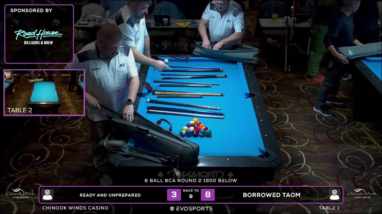 READY AND UNPREPARED vs BORROWED TAOM - WBCA 8 BALL 2026 - TABLE 1 | EvoSports