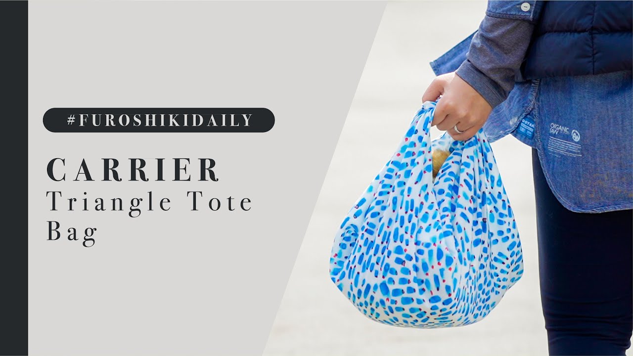 FuroshikiDaily 🌱 Carrier Series 03 | DIY Reusable Azuma Bukuro Shopping Bag with Handles | SUTAI BU