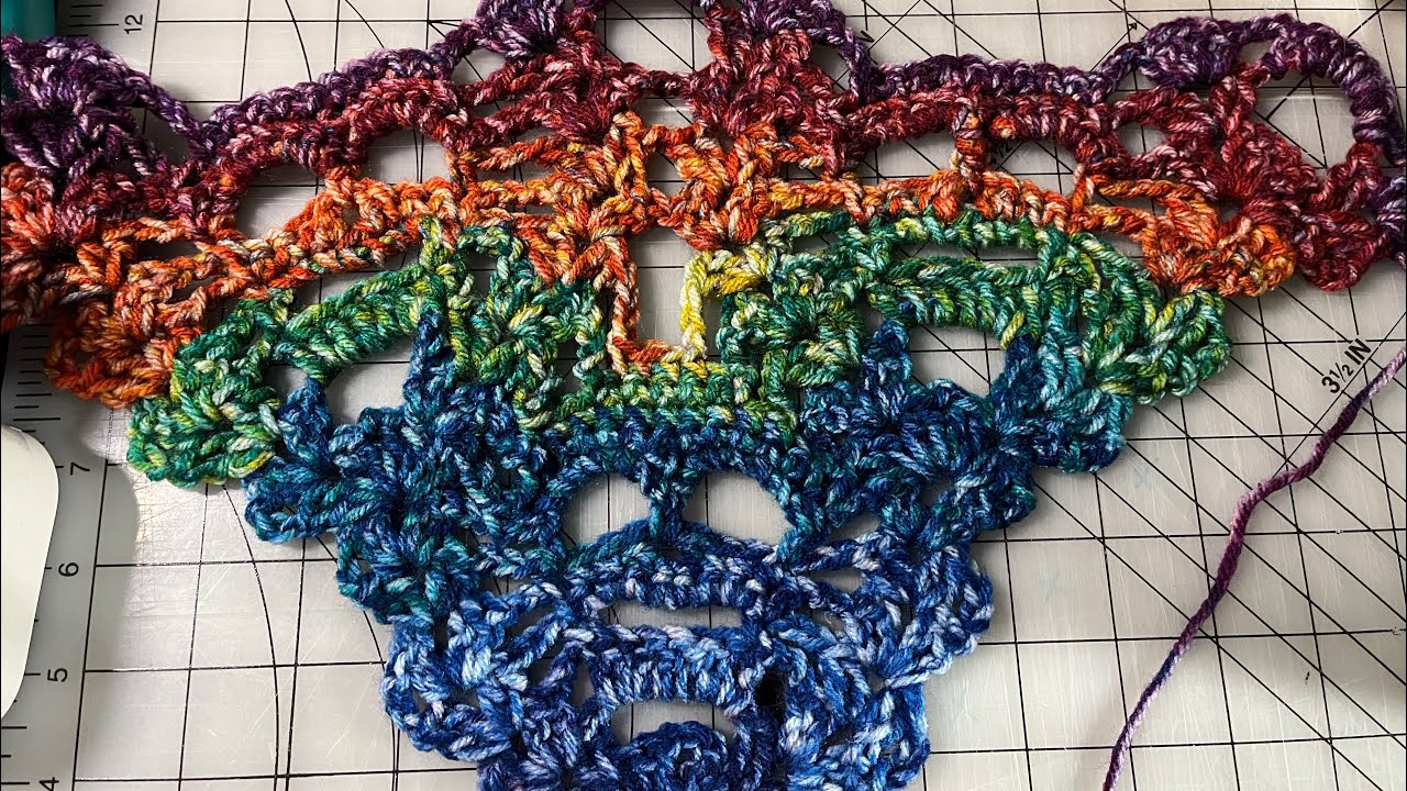 Watch me crochet lost souls shawl