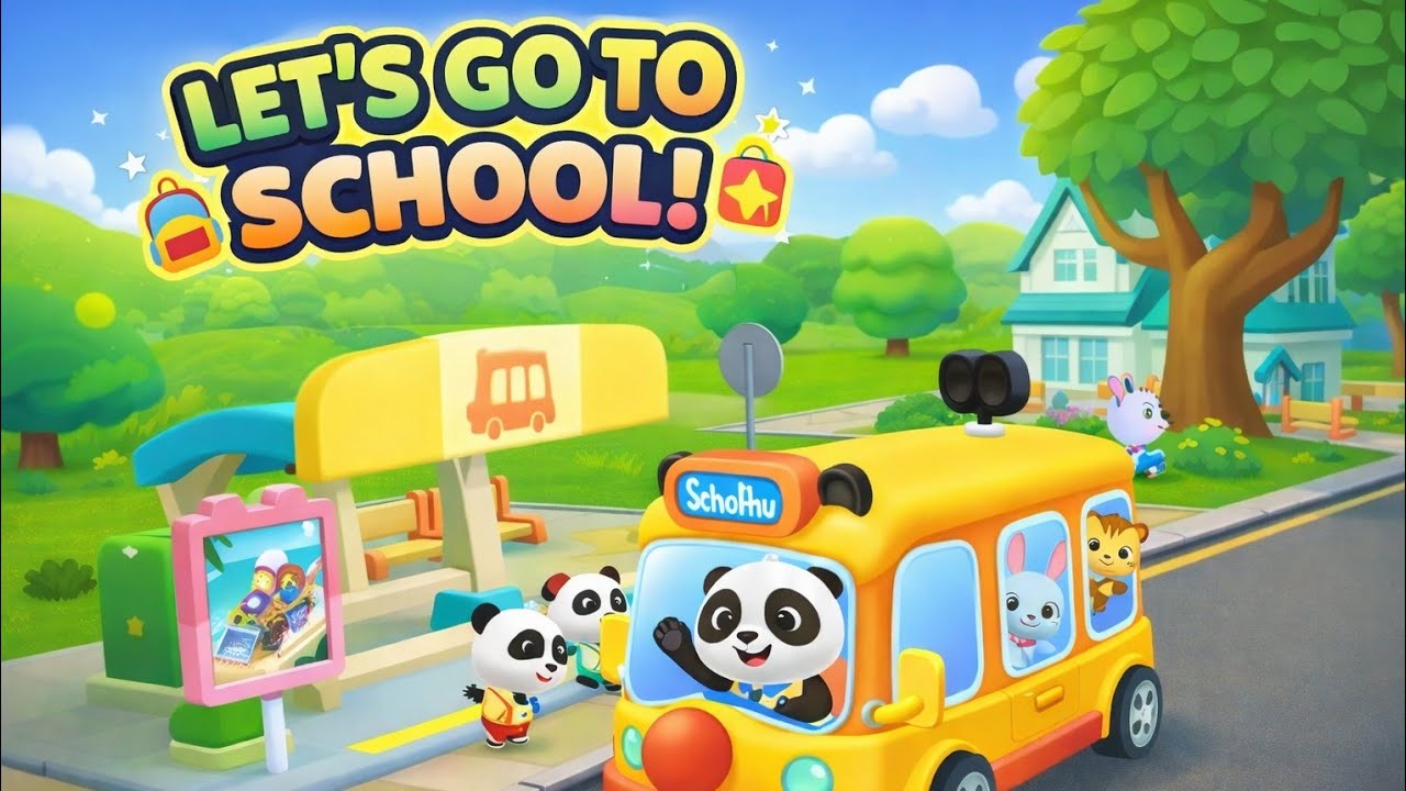 “Panda Ki Yellow Bus 🚌 | School Fun!”🐼 #shorts #schoolfun 