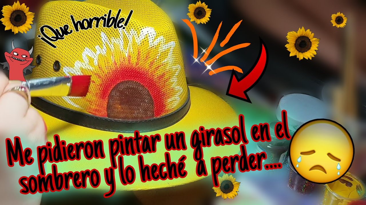 Sombrero con girasol 🌻