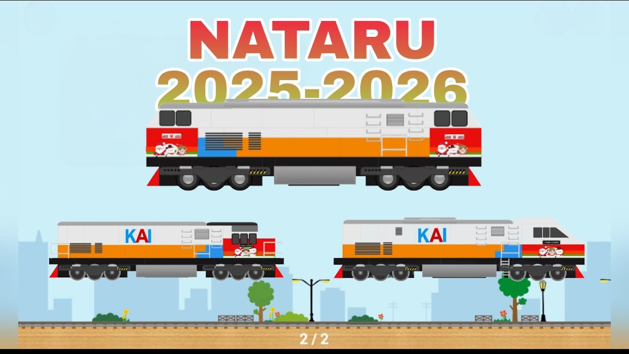 New Year Special 2026 Compilation of Locomotive Livery Nataru 2025-2026 - Labo Brick Train