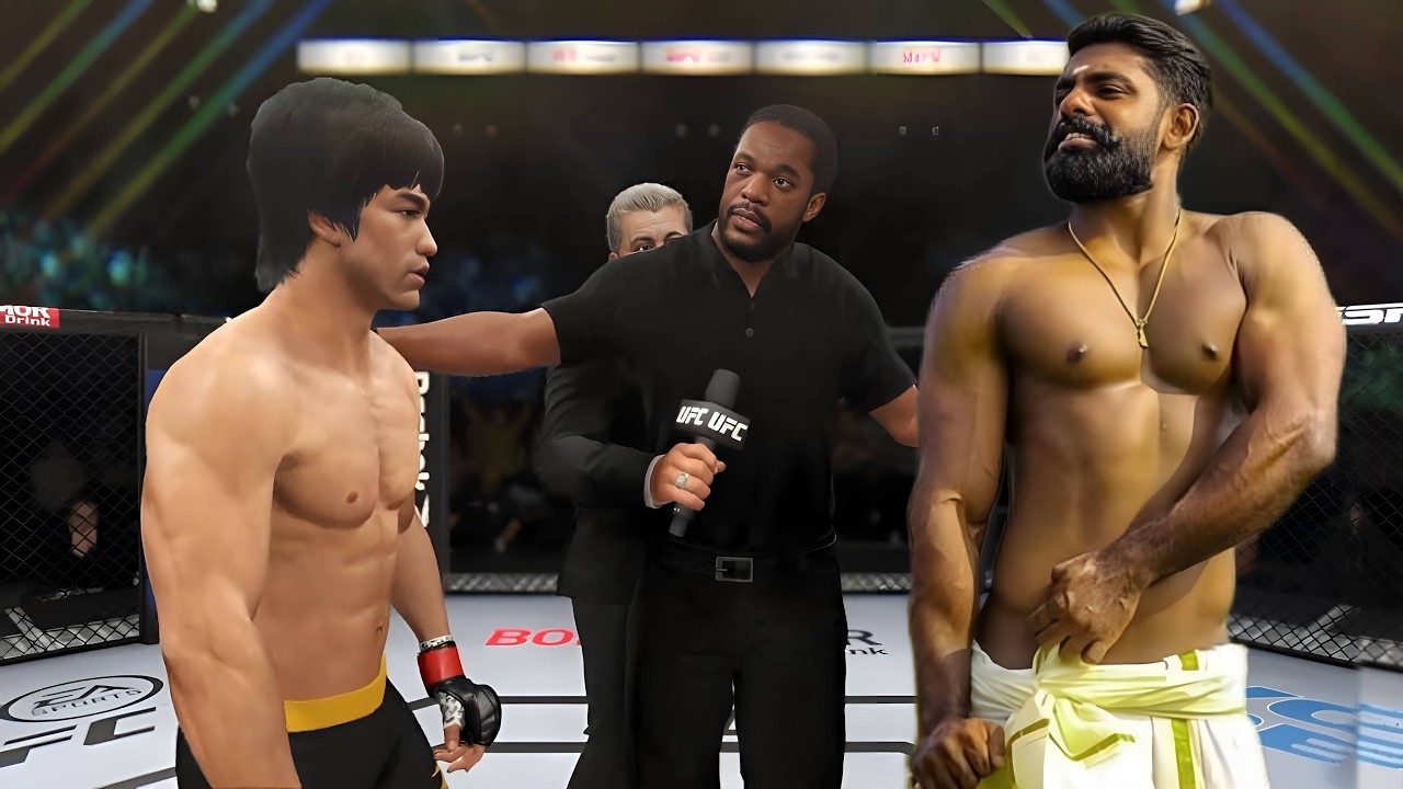 PS5 | Bruce Lee vs. Indian Man Dancer (EA Sports UFC 4)🥊