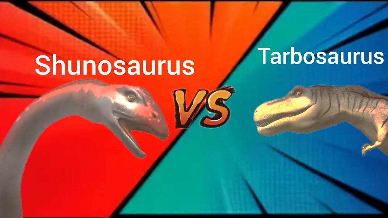 Dinosaur battle special event shunosaurus vs tarbosaurus 