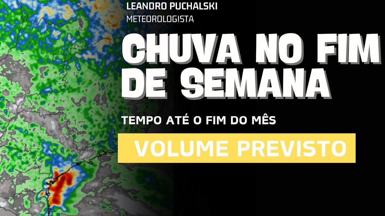 VOLUME DE CHUVA DO FIM DE SEMANA