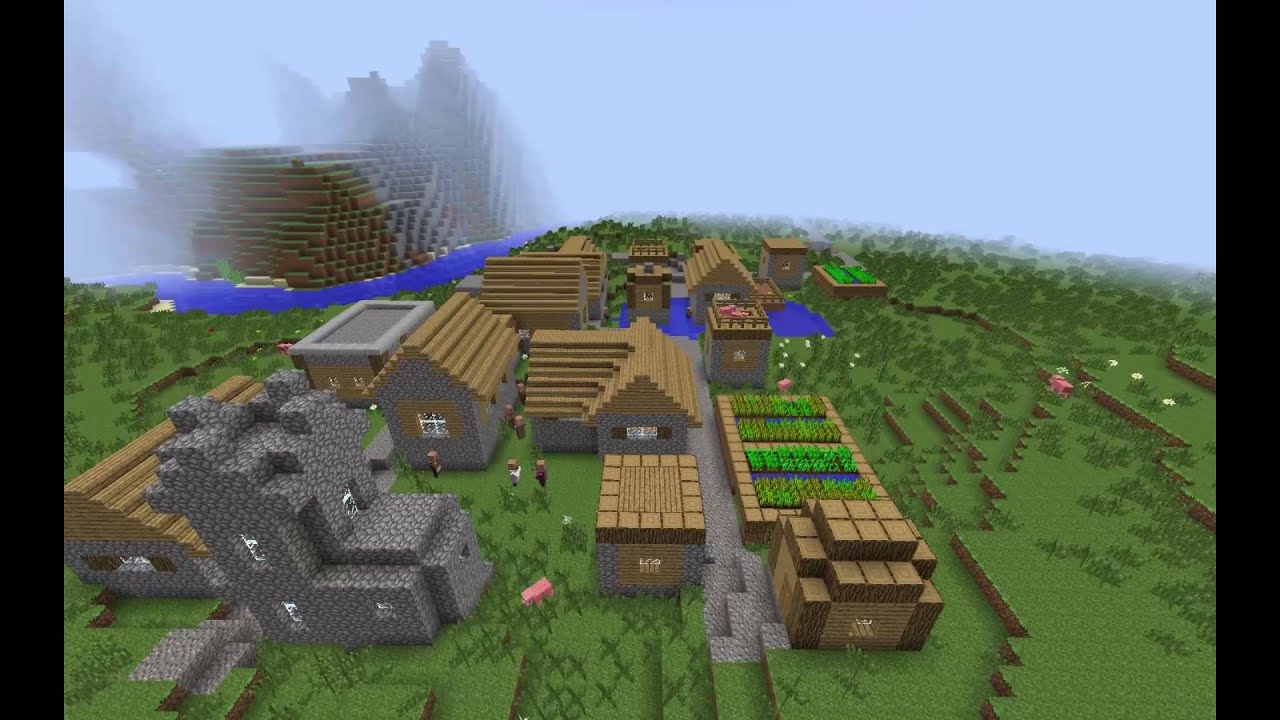 Minecraft Village Timelapse - Day/Night cycle [HD]