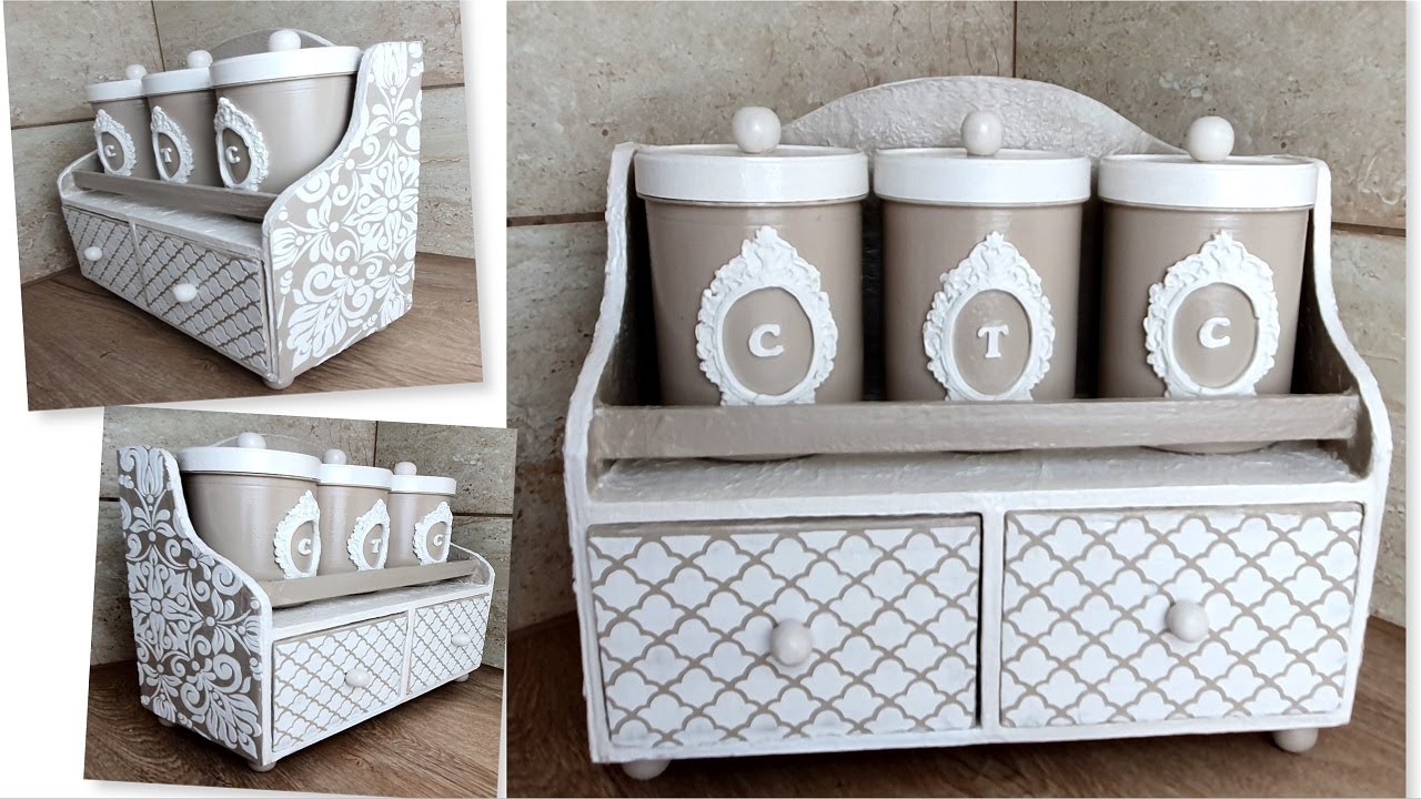 DIY /Beautiful plastic cans decoration idea/Cardboard crafts