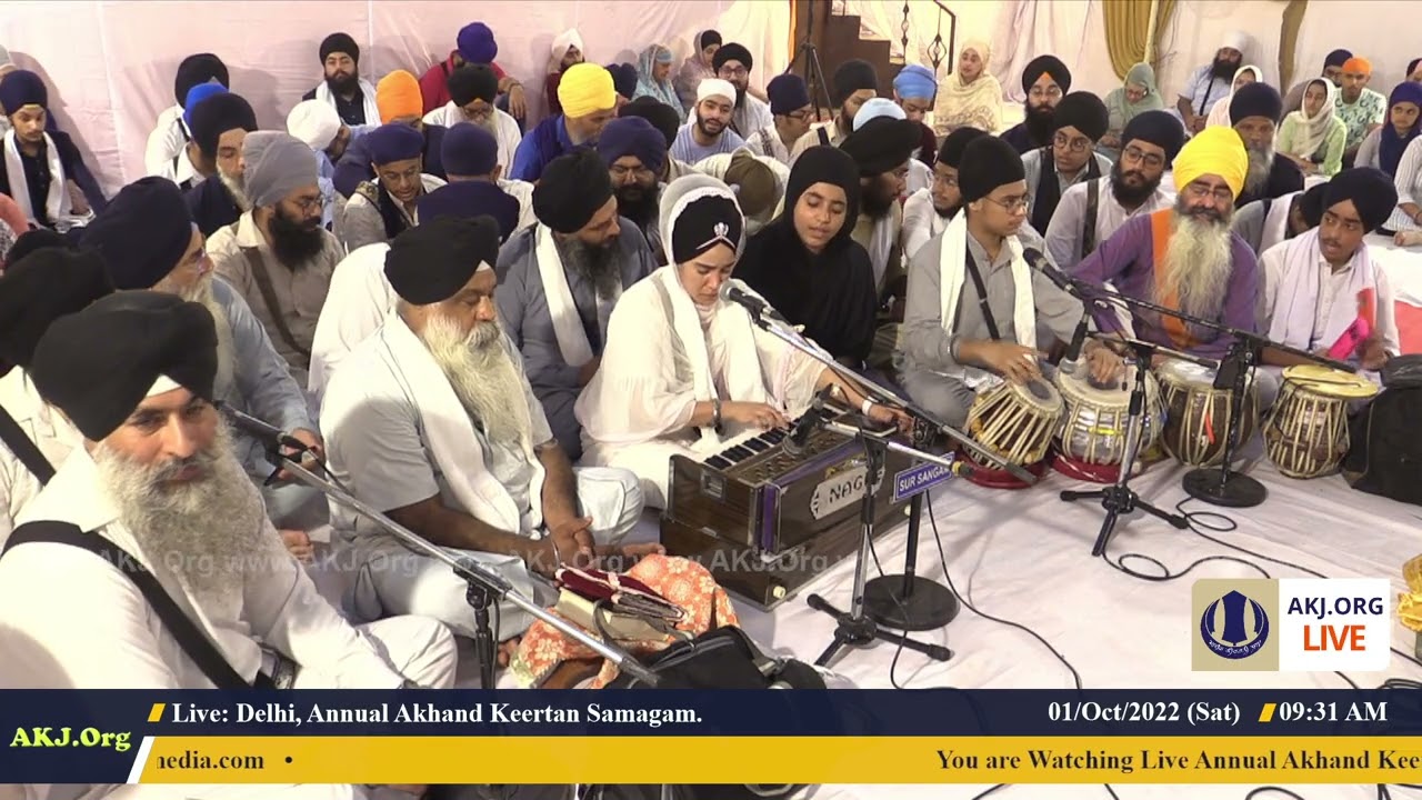 007 Delhi 1Oct2022 SatMor Dinas Sohelaa Keertan Bibi Harsharan Kaur Jee Hoshiarpur