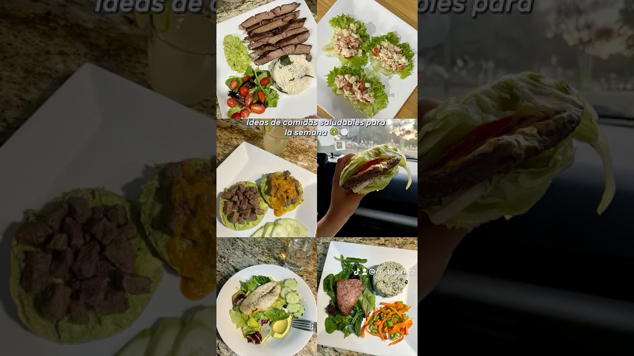 Ideas de comida saludable || MENÚ SEMANAL 
