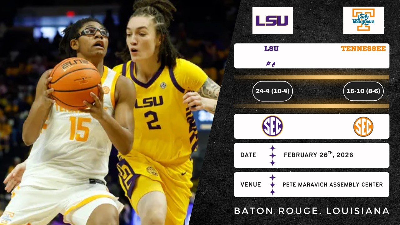 No. 6 LSU vs Tennessee | SEC | 2.26.26