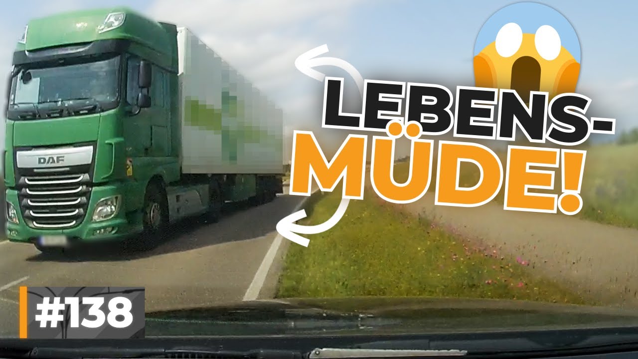 LKW mit 2 Meter Abstand, viele Nötigungen und lebensmüde Überholmanöver! | #GERMAN #DASHCAM | #138